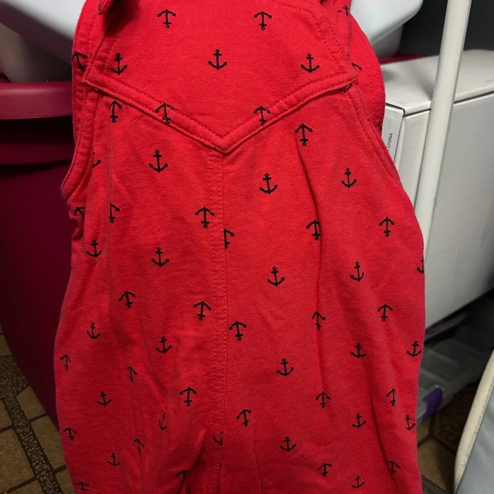 Kids Red Overalls